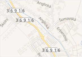 Sládkova v obci Šumperk - mapa ulice