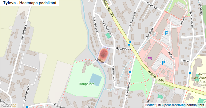 Tylova - mapa podnikání