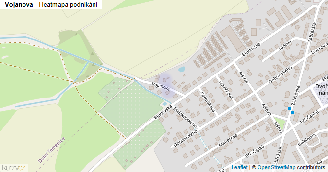 Vojanova - mapa podnikání