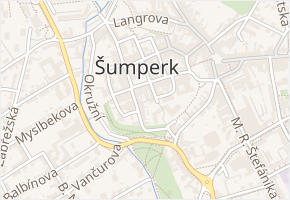 Zámecká ulička v obci Šumperk - mapa ulice