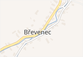 Břevenec v obci Šumvald - mapa části obce