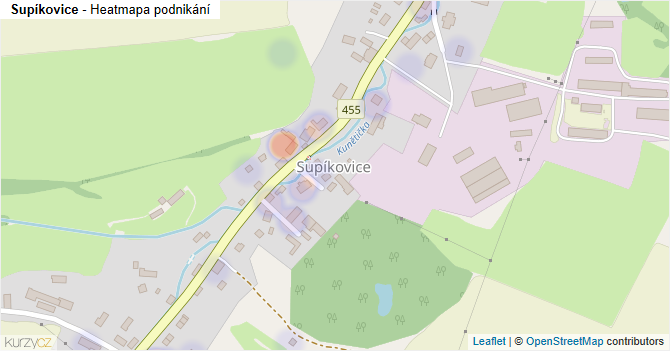 Supíkovice - mapa podnikání