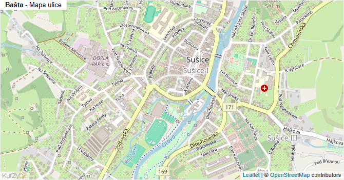 Bašta - mapa ulice