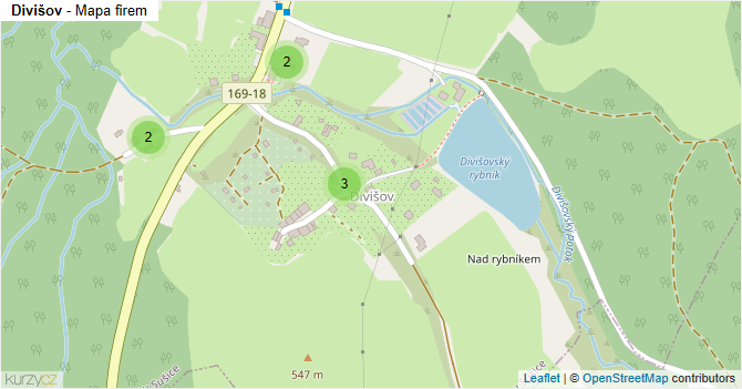 Divišov - mapa firem