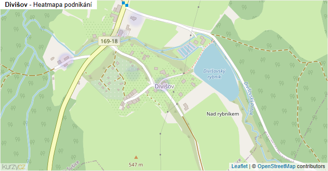 Divišov - mapa podnikání