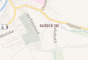 U Rocha v obci Sušice - mapa ulice