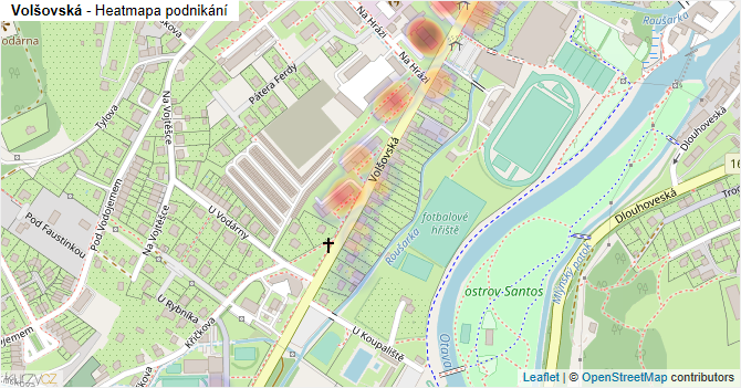 Volšovská - mapa podnikání
