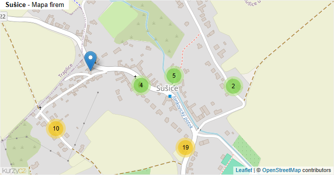 Sušice - mapa firem