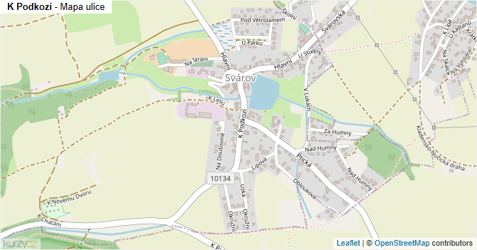 K Podkozí - mapa ulice