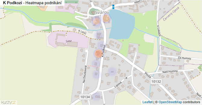 K Podkozí - mapa podnikání