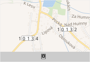Lipová v obci Svárov - mapa ulice