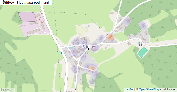 Štítkov - mapa podnikání