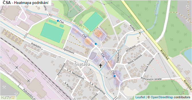 ČSA - mapa podnikání