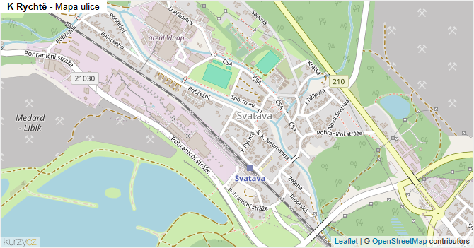 K Rychtě - mapa ulice