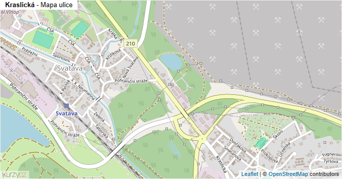 Kraslická - mapa ulice