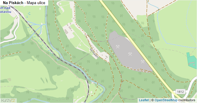 Na Pískách - mapa ulice