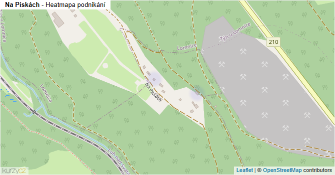 Na Pískách - mapa podnikání