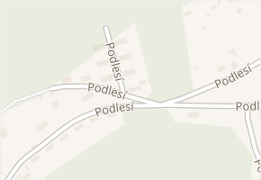 Podlesí v obci Svatava - mapa ulice