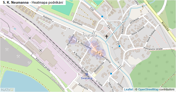 S. K. Neumanna - mapa podnikání