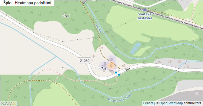 Špic - mapa podnikání