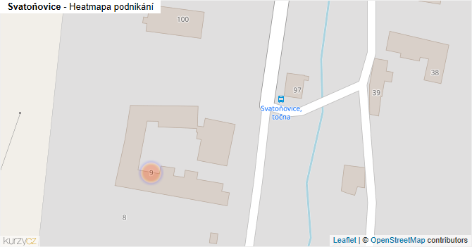 Svatoňovice - mapa podnikání