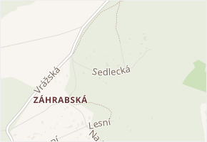 Sedlecká v obci Svatý Jan pod Skalou - mapa ulice