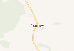 Řadovy v obci Svatý Jan - mapa části obce