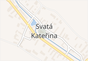 Svatá Kateřina v obci Svatý Mikuláš - mapa části obce