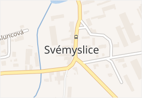 Svémyslice v obci Svémyslice - mapa části obce