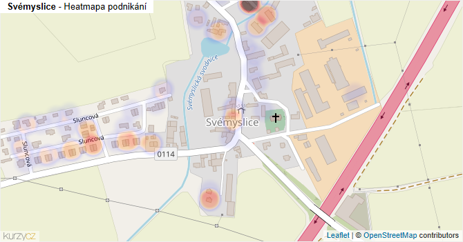 Svémyslice - mapa podnikání
