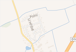 U hřiště v obci Svémyslice - mapa ulice