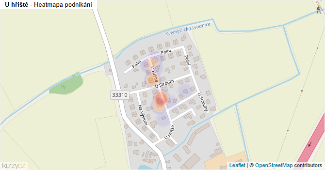 U hřiště - mapa podnikání