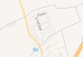 U Strouhy v obci Svémyslice - mapa ulice