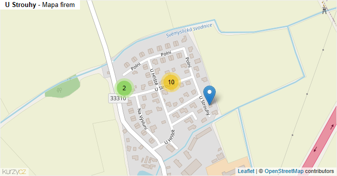 U Strouhy - mapa firem
