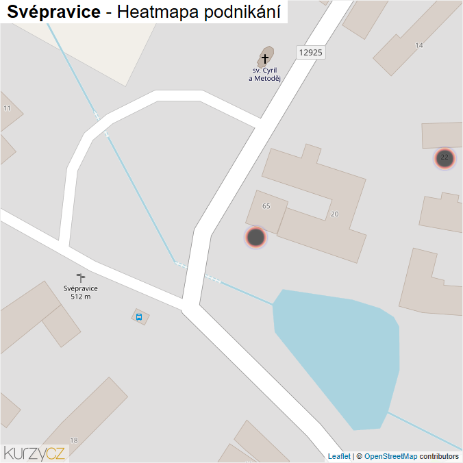 Mapa Svépravice - Firmy v obci.