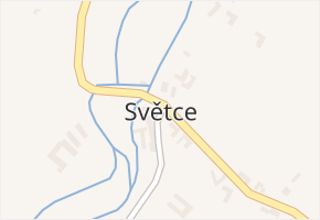 Světce v obci Světce - mapa části obce