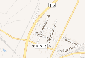 Smetanova v obci Světec - mapa ulice