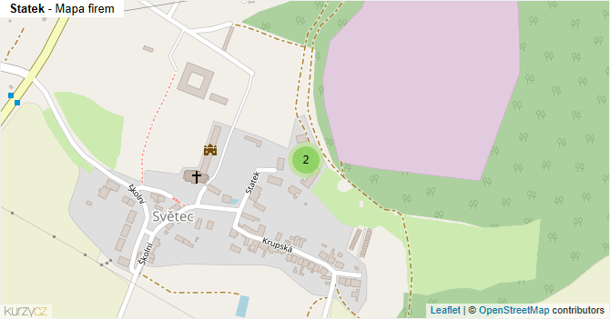 Statek - mapa firem
