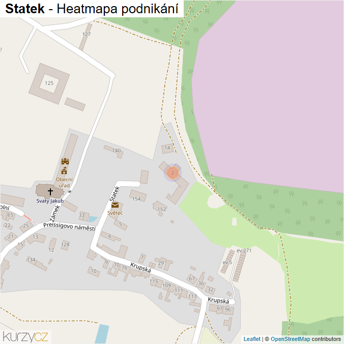 Mapa Statek - Firmy v ulici.