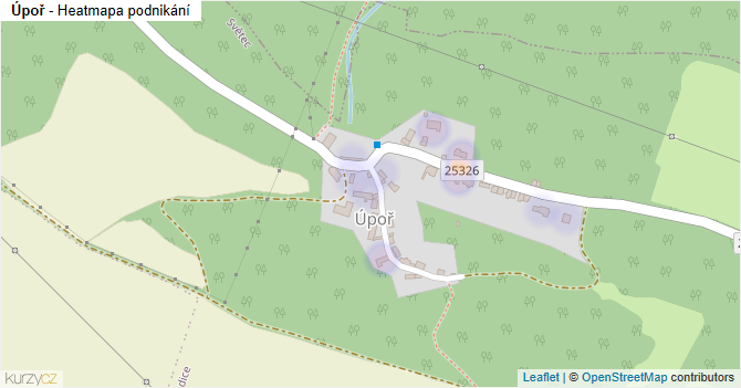 Úpoř - mapa podnikání