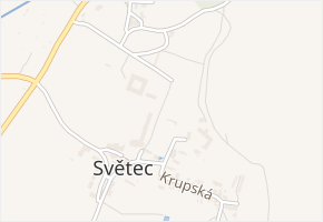 Zámek v obci Světec - mapa ulice