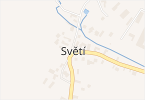 Světí v obci Světí - mapa části obce