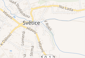 Březina v obci Světice - mapa ulice