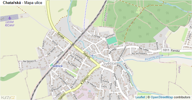 Chatařská - mapa ulice