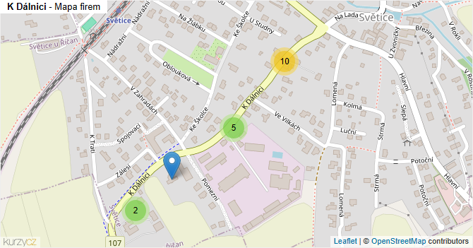 K Dálnici - mapa firem