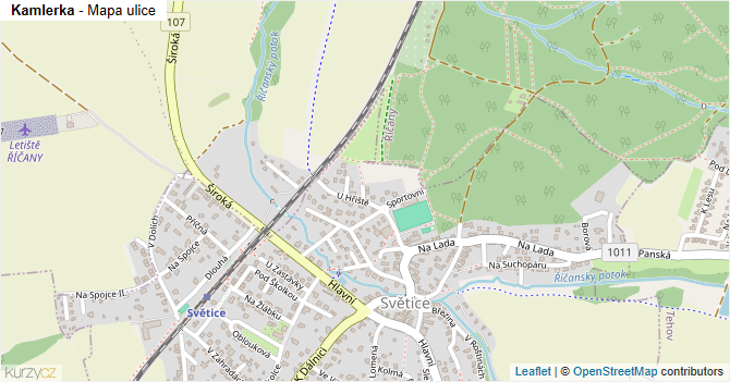 Kamlerka - mapa ulice