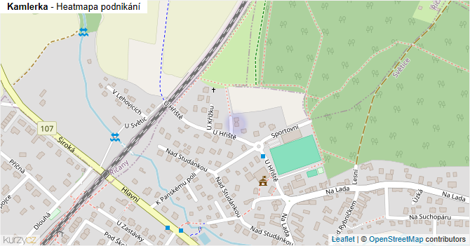 Kamlerka - mapa podnikání