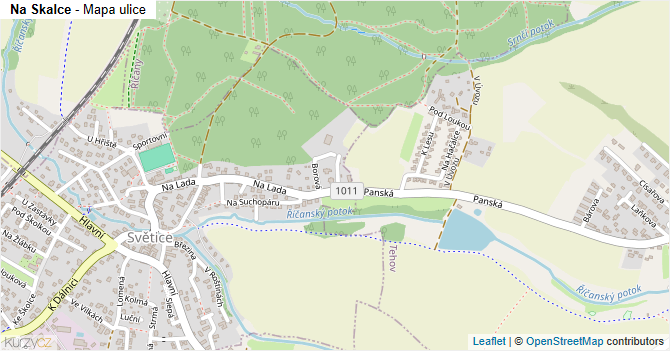 Na Skalce - mapa ulice
