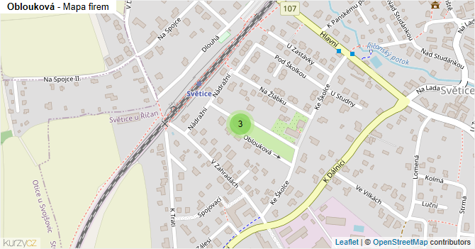 Oblouková - mapa firem