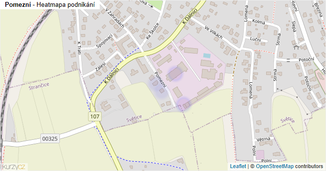 Pomezní - mapa podnikání